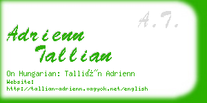 adrienn tallian business card